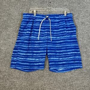 Coolibar Swim Trunks Mens Large Blue Swim Stretch Waist Beach Lightweight Pocket